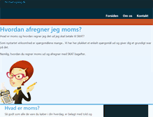 Tablet Screenshot of momsafregning.dk